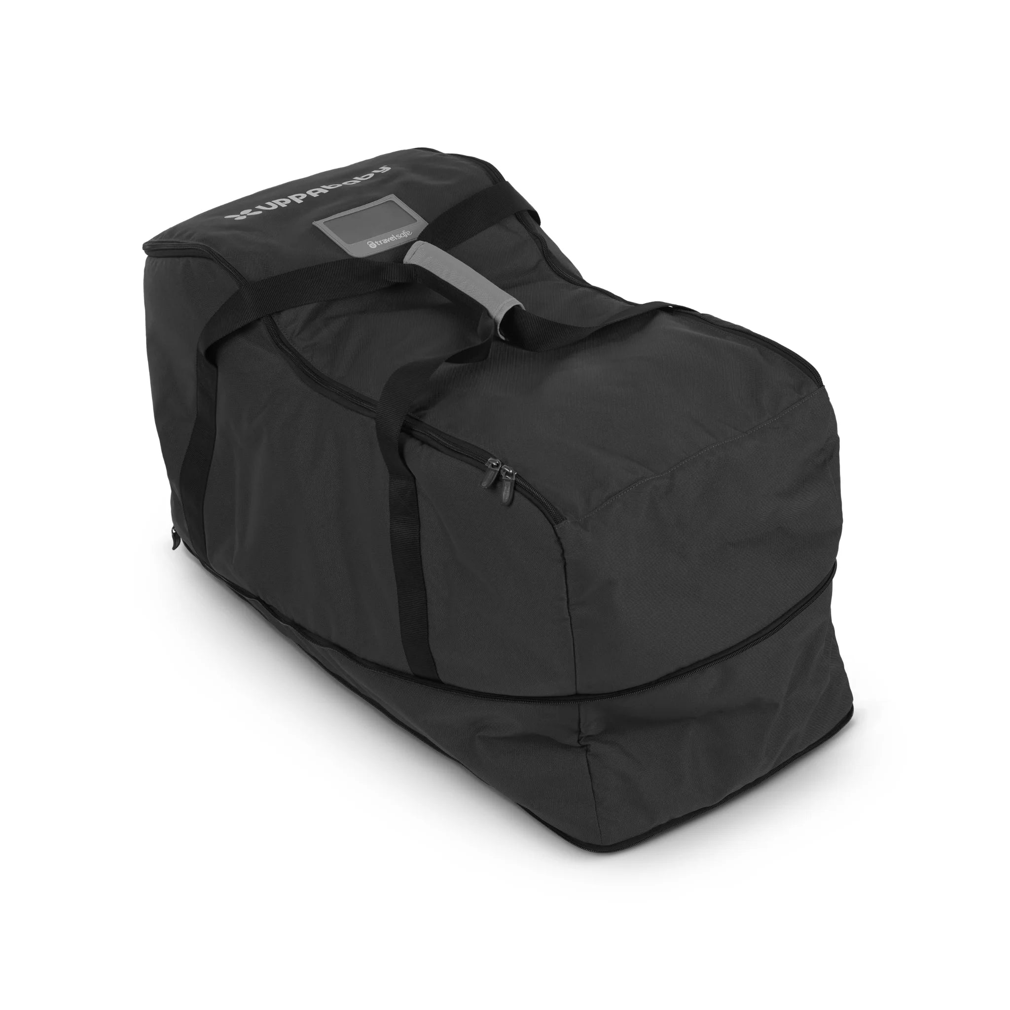 Mesa i-size travel bag zipped up, on a white background.