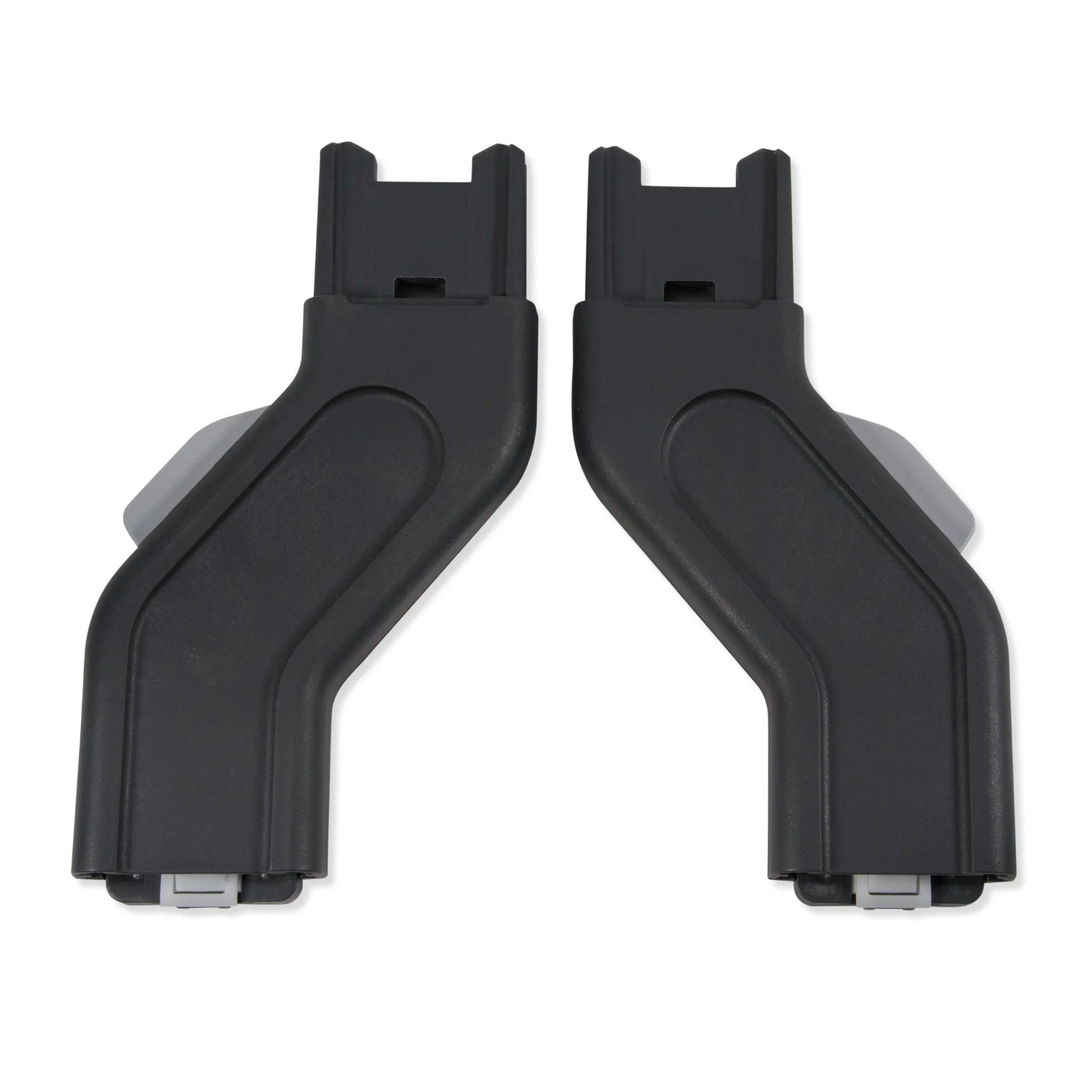 Vista upper adapters in black on a white background.