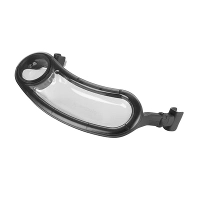 Ridge Snack Tray attached to stroller with cup holder and toddler snack compartment for buggy travel and everyday family outings