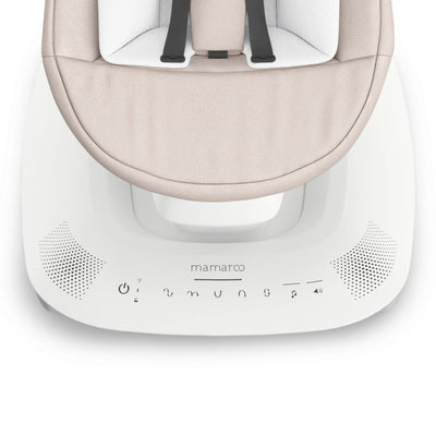Close-up on touch controls for the Mamaroo in Charlie.
