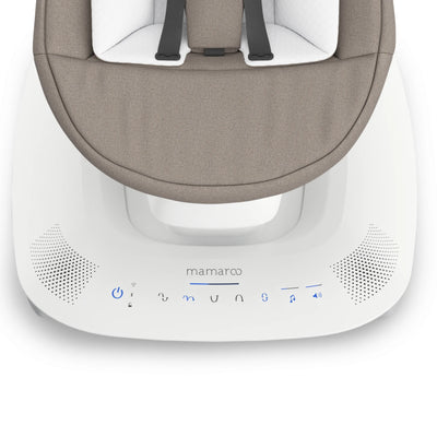Close-up on touch controls for the Mamaroo in Wells.
