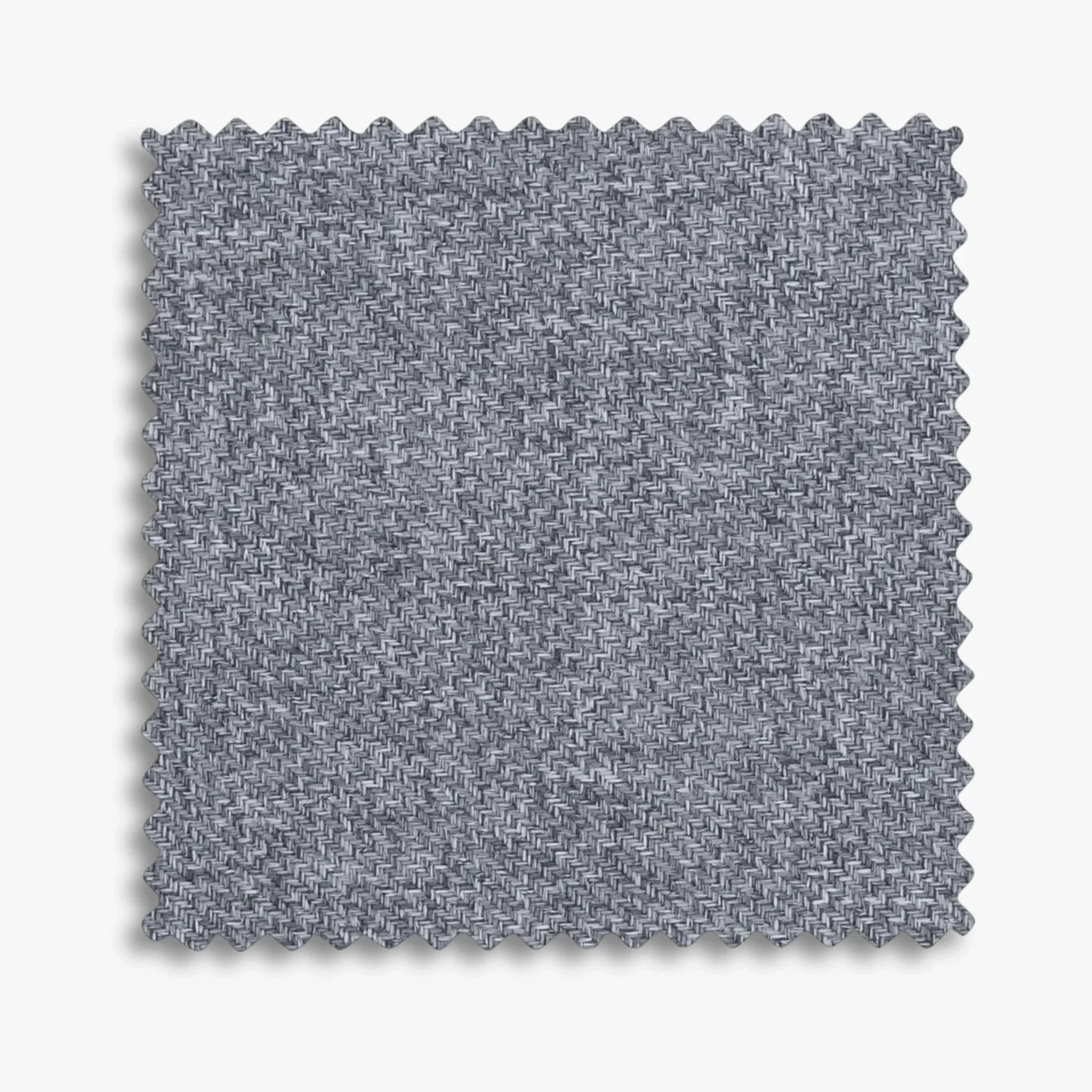 Mesa Gregory blue mélange fabric swatch close up.