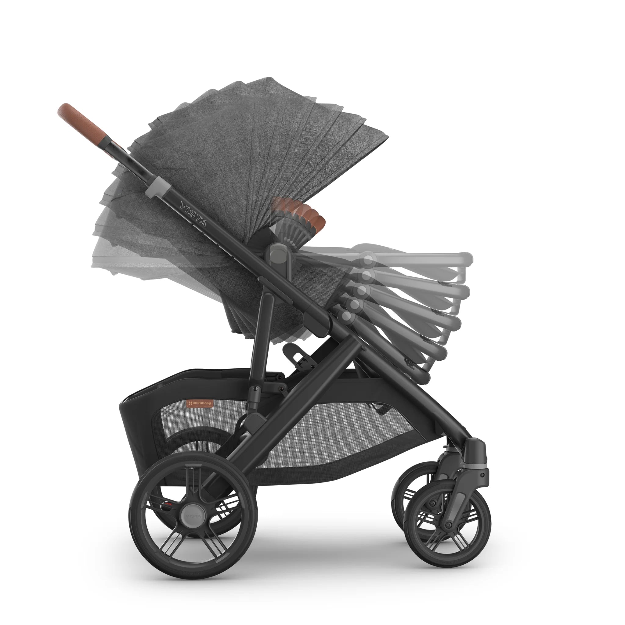 Recline positions of the Vista toddler seat.