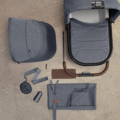 Parts of the Julian Vista V3 laid out on a beige floor