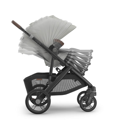 Recline positions of the Savannah toddler seat on the Vista V3 stroller.