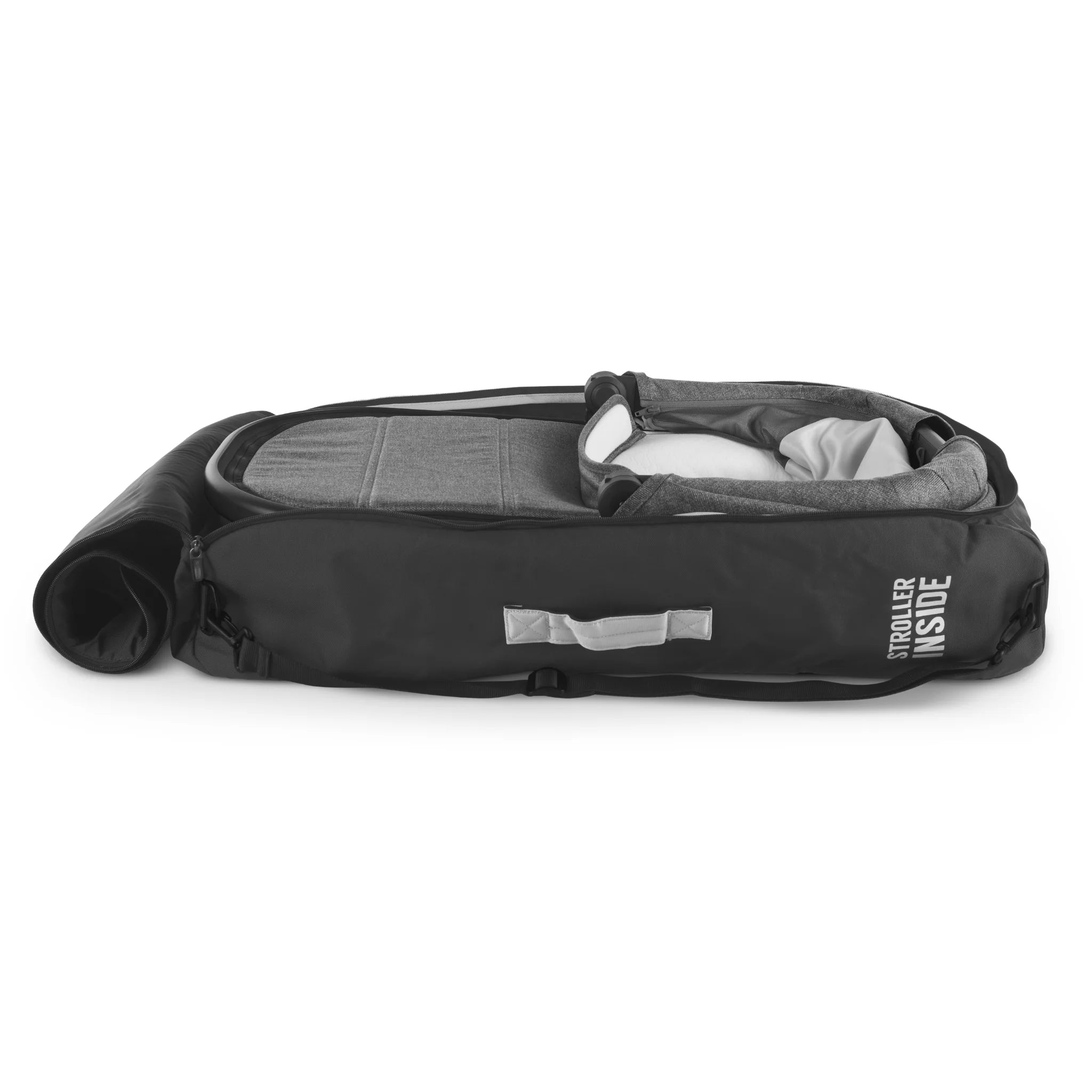 UPPAbaby Travel Bag for RumbleSeat or Bassinet, protective travel bag with carry handle on white background