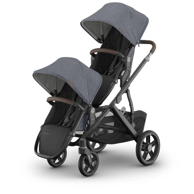 Double rumbleseat stroller in julian on a white background.